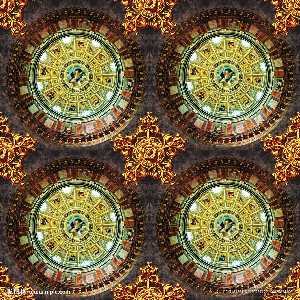 精美复古花纹图案