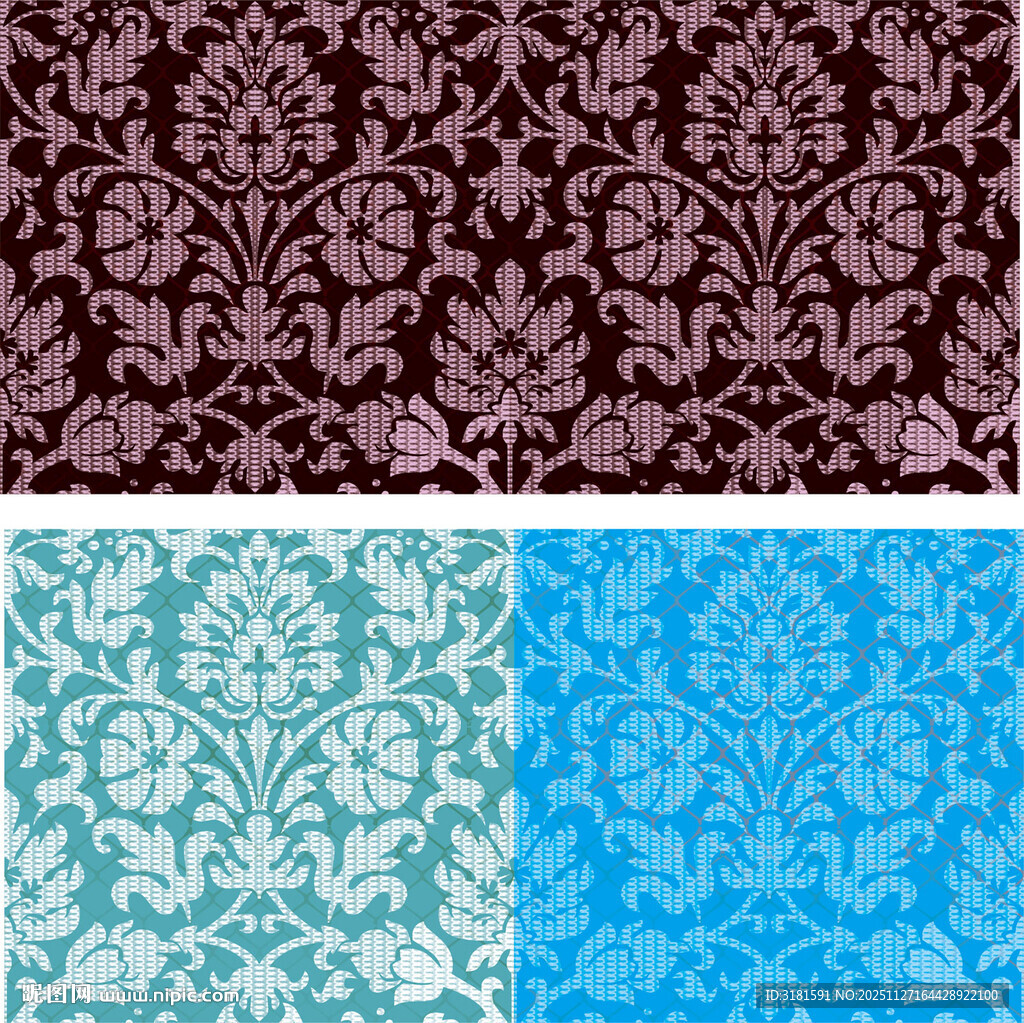 多彩精美花纹图案