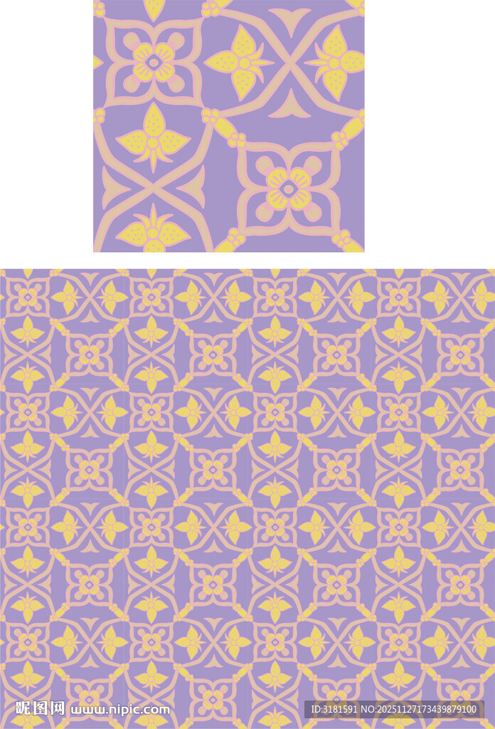 紫色黄色几何图案纹理