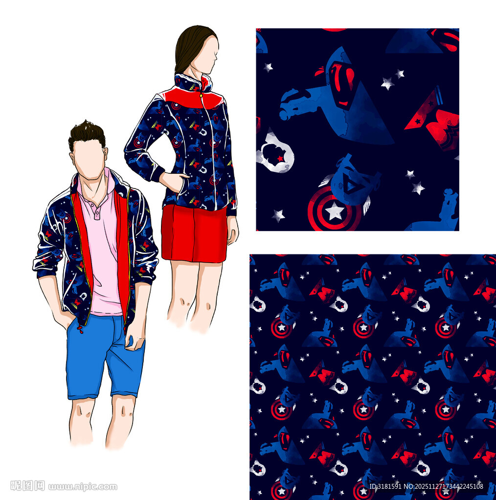 男士潮流服饰图案设计