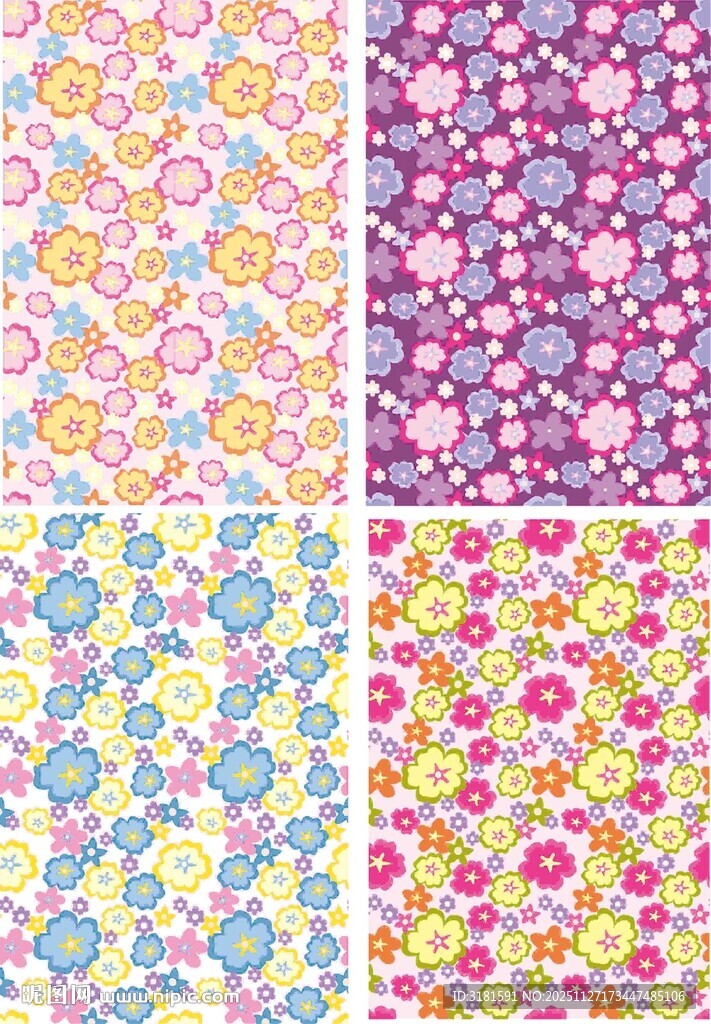 多彩花卉图案集