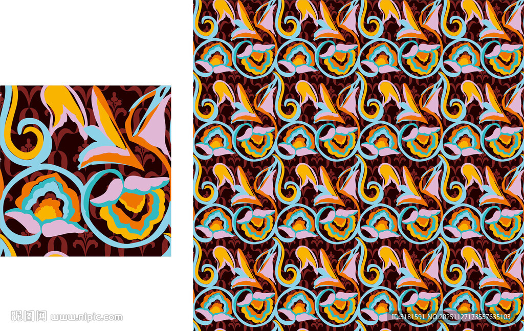 多彩抽象几何图案纹理