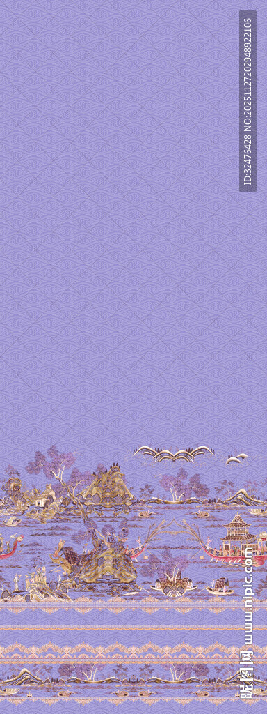 紫色背景上的金色细碎物