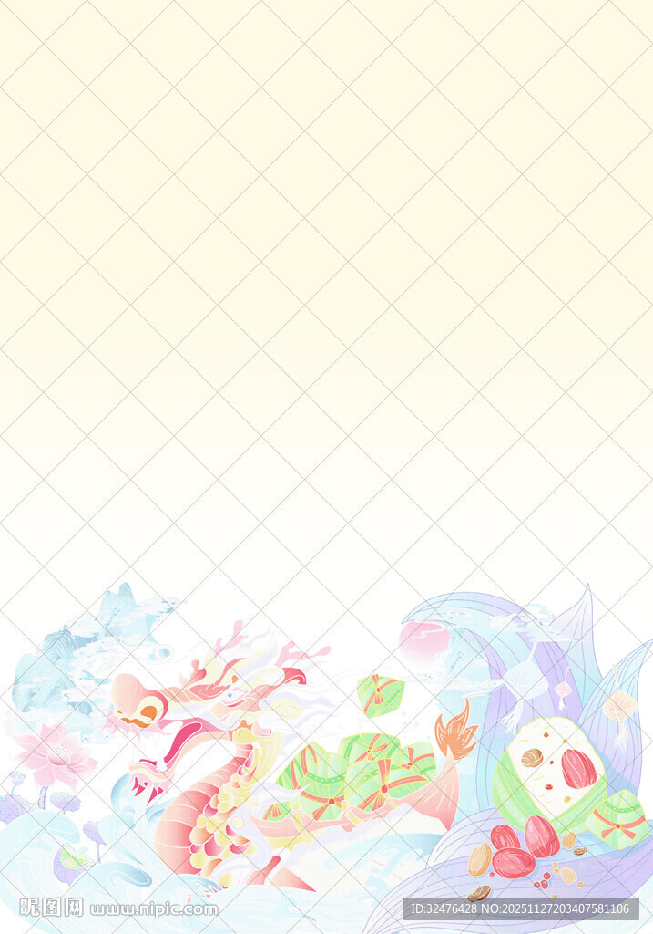 梦幻花卉图案背景