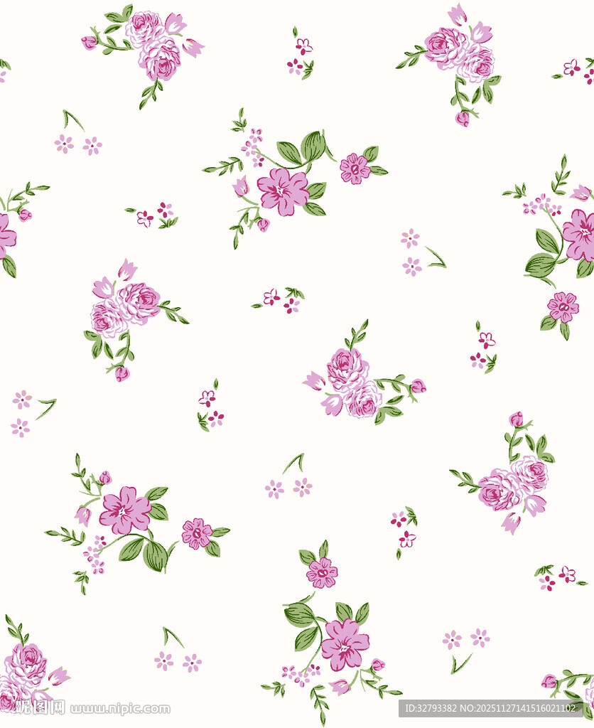 粉色花卉图案背景