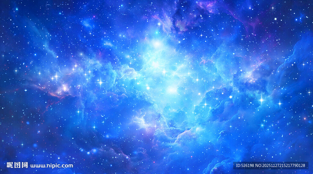 梦幻蓝色星空宇宙