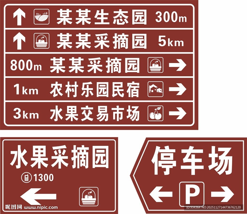 生态园导览指示牌