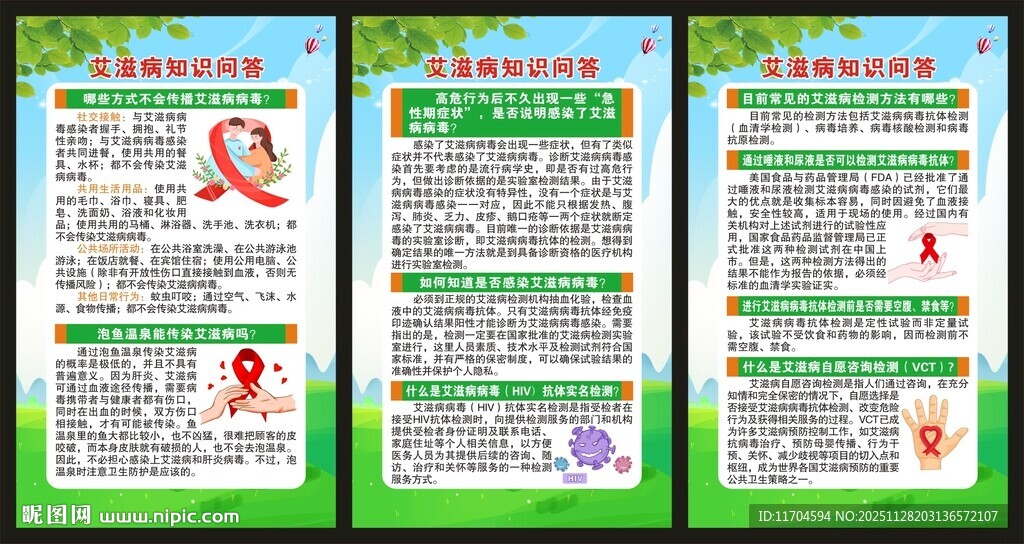 世界艾滋病日展板