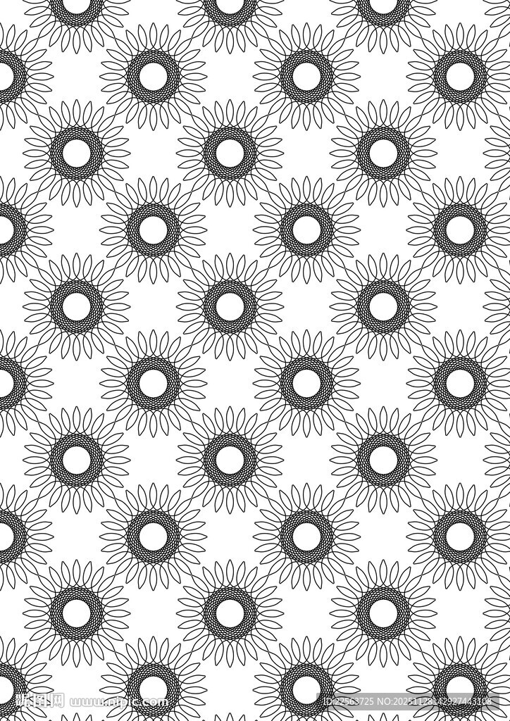 几何圆形无缝图案背景