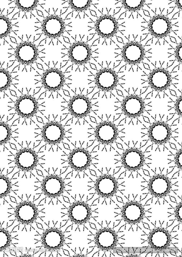 几何圆形无缝图案纹理