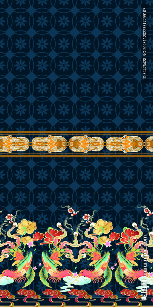 中式传统龙纹图案装饰