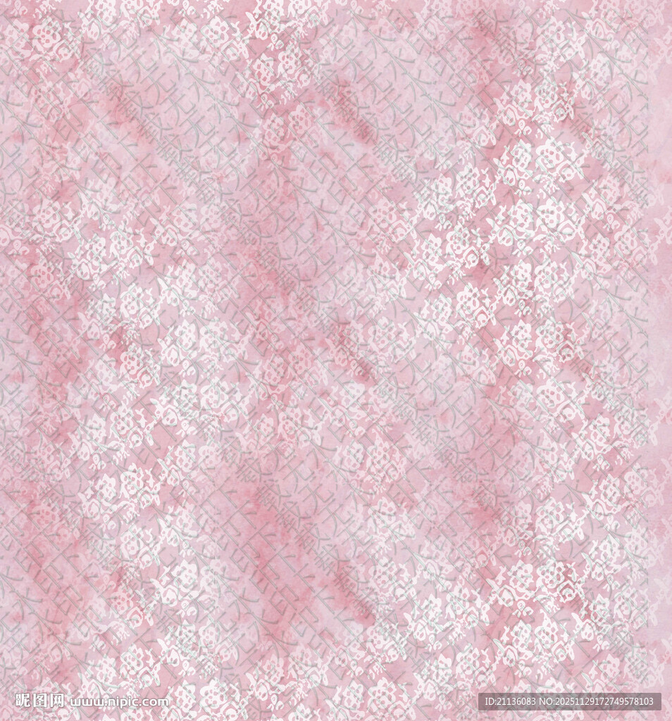粉色梦幻花纹背景图