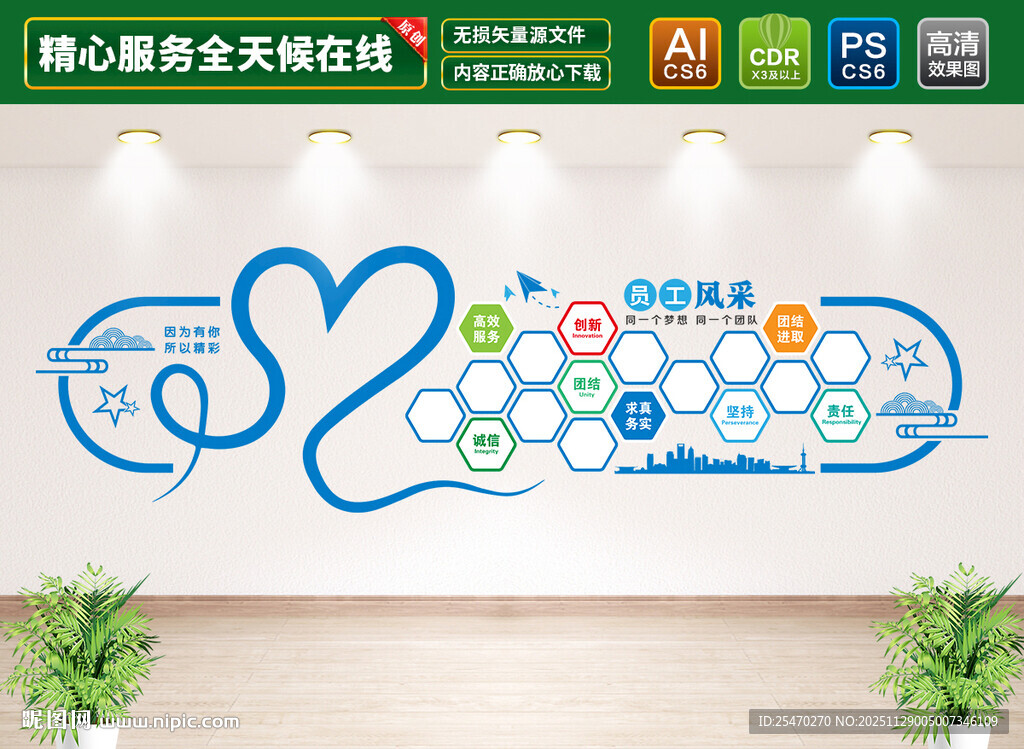 员工风采文化墙