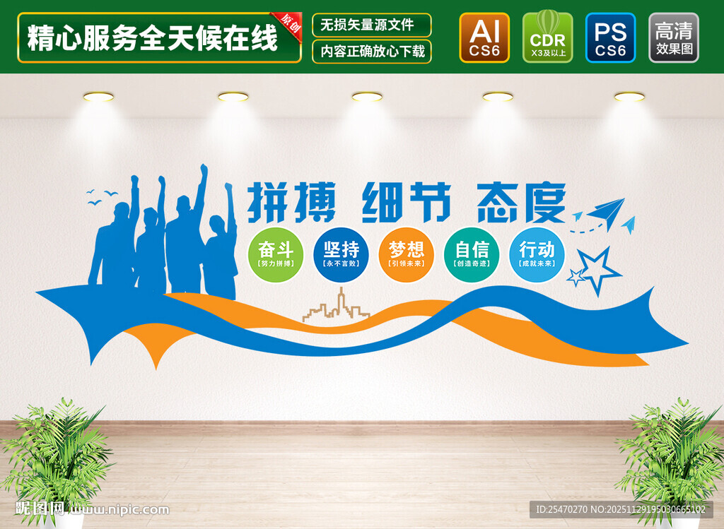 企业励志标语文化墙