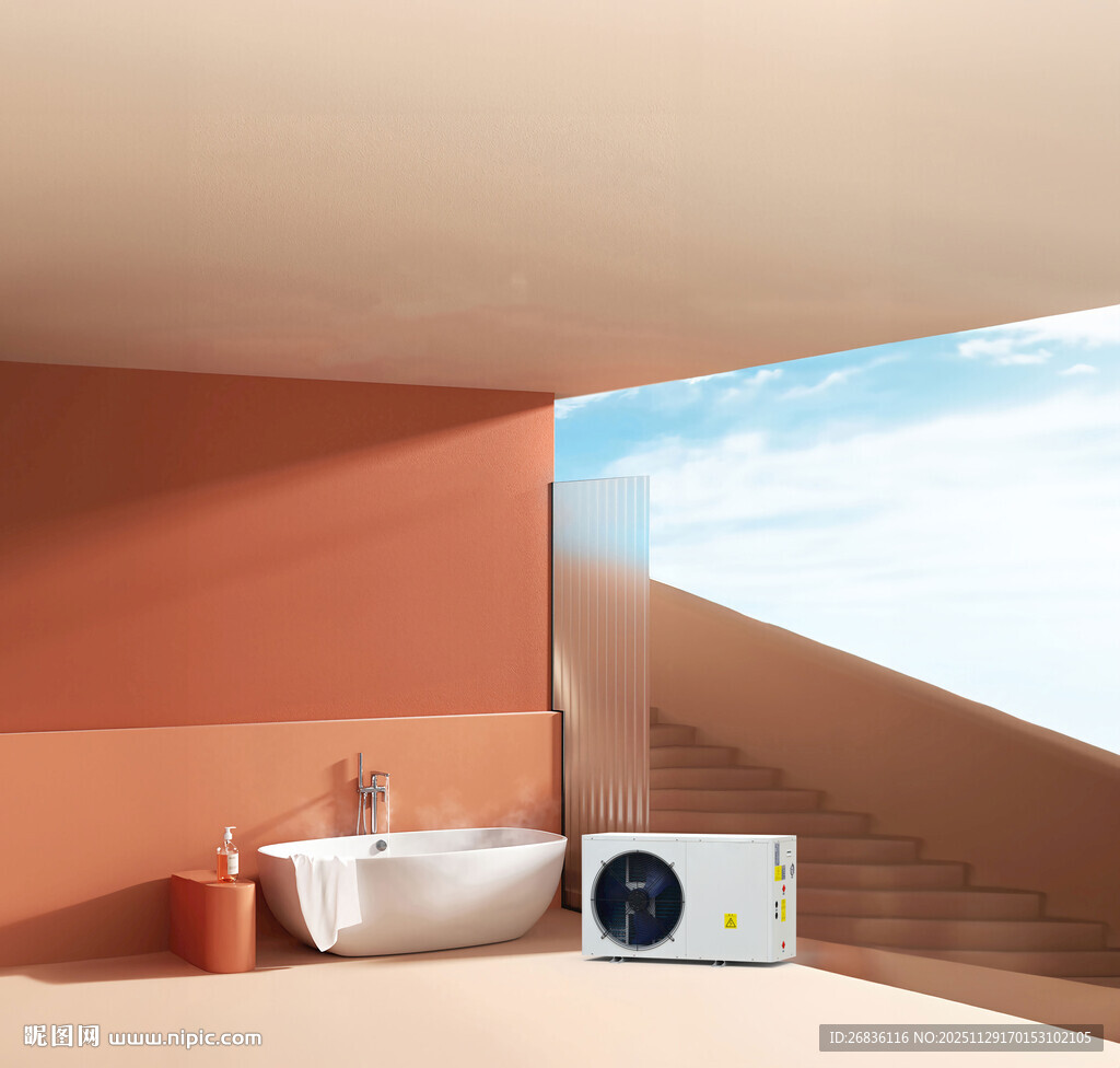 空气能热水泵热水家用机组热水