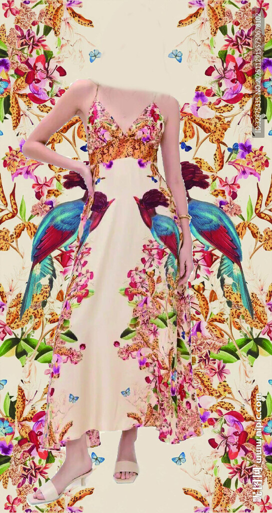 大牌花  数码印花 