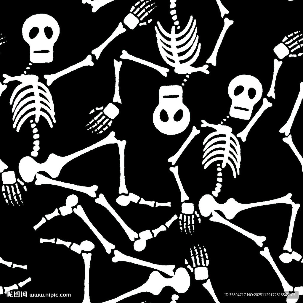骷髅群舞图案