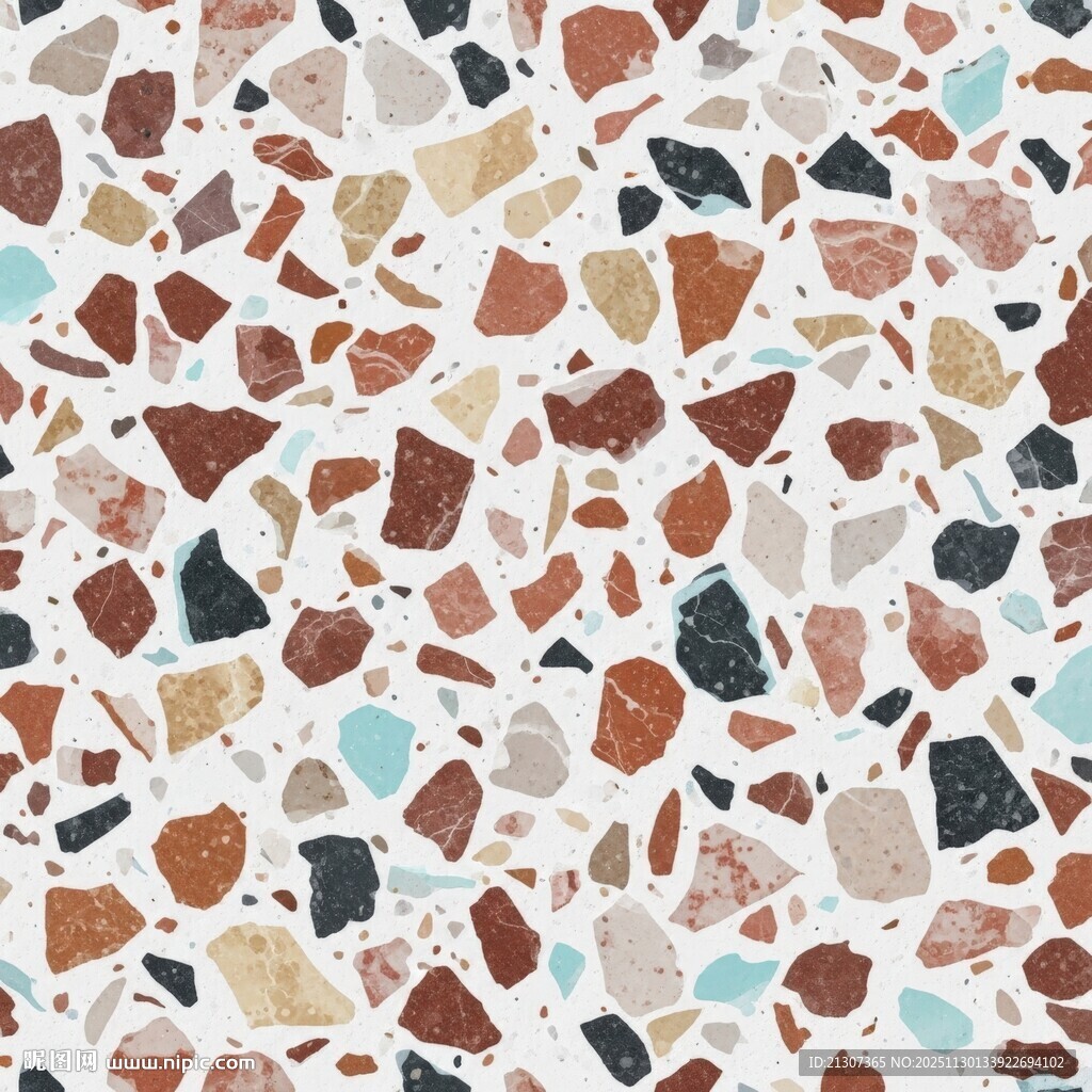 多彩碎石图案纹理设计