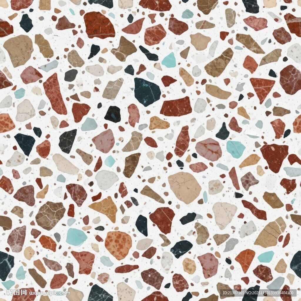 多彩水磨石纹理图案