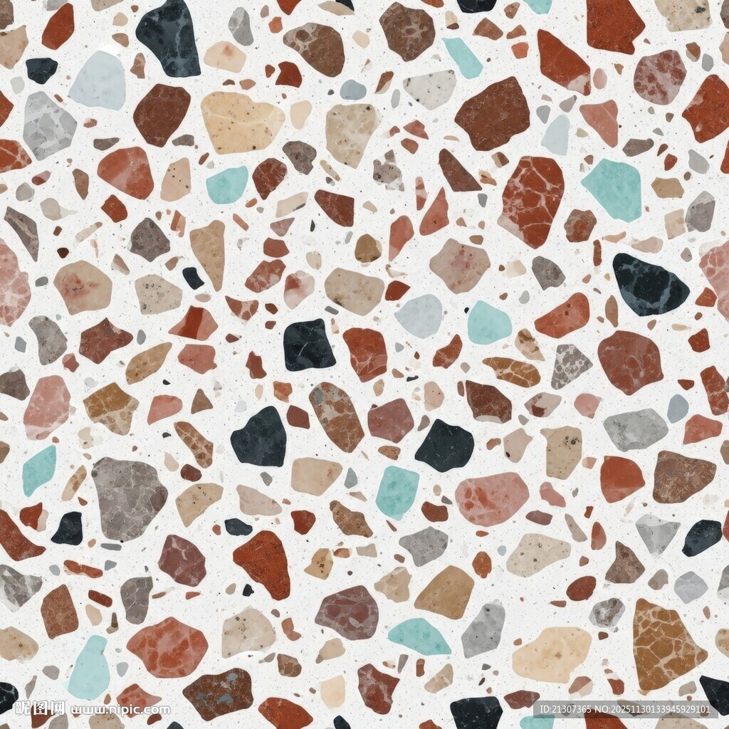 多彩水磨石纹理图案