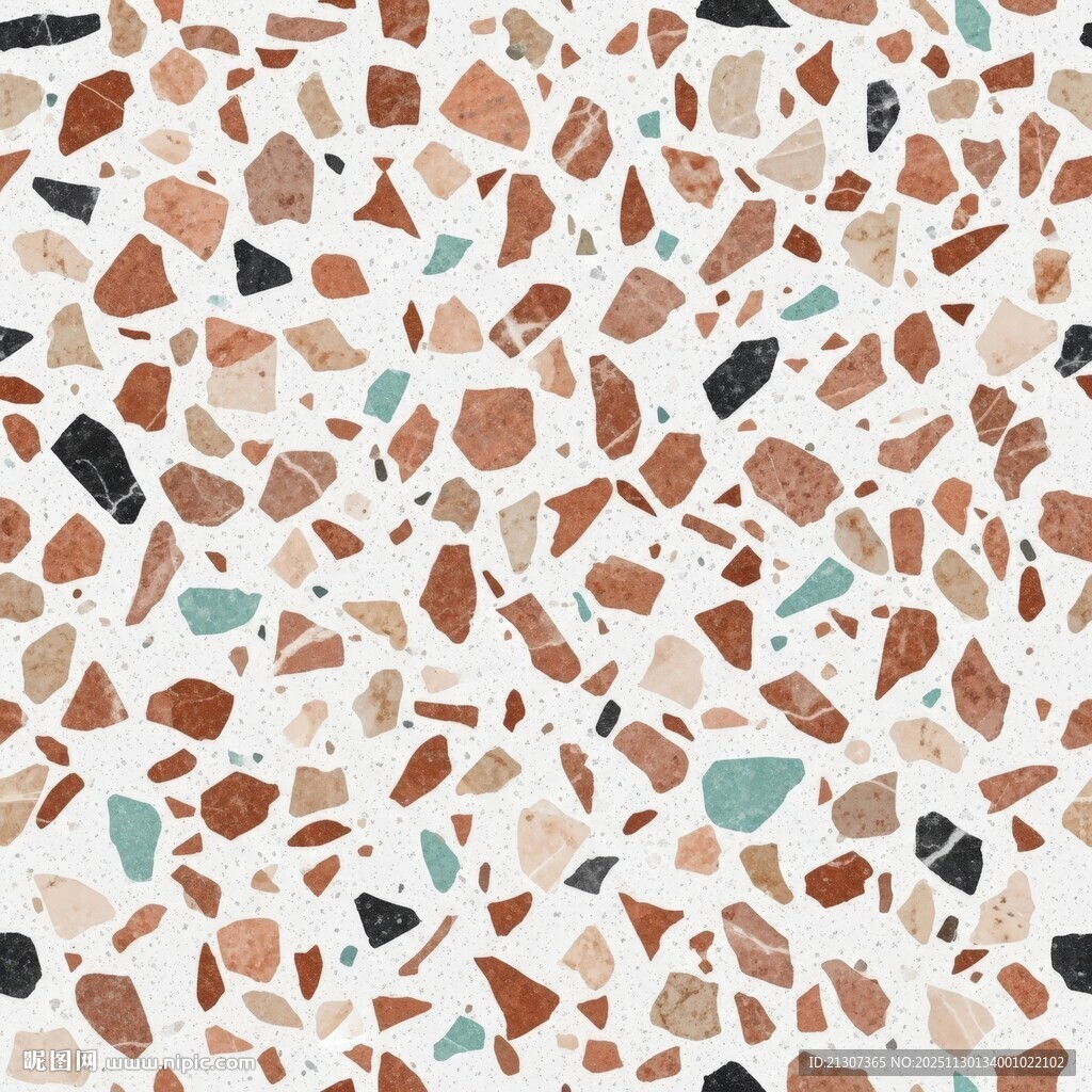 多彩水磨石纹理图案