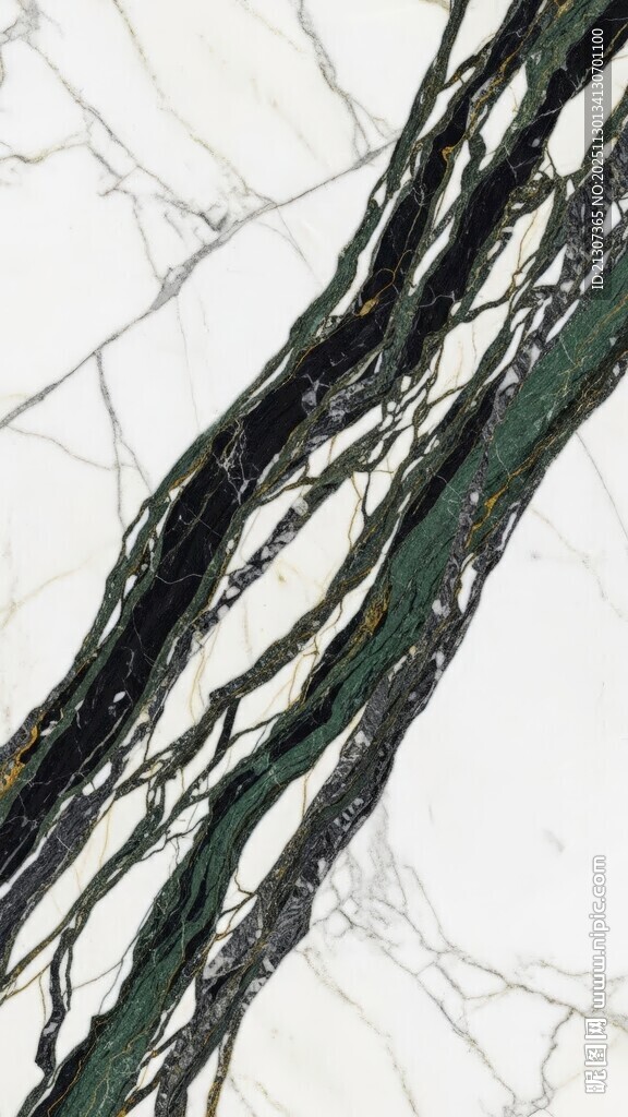 深绿纹理大理石