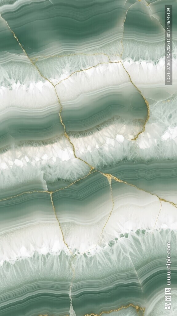 绿白相间玛瑙纹理图案