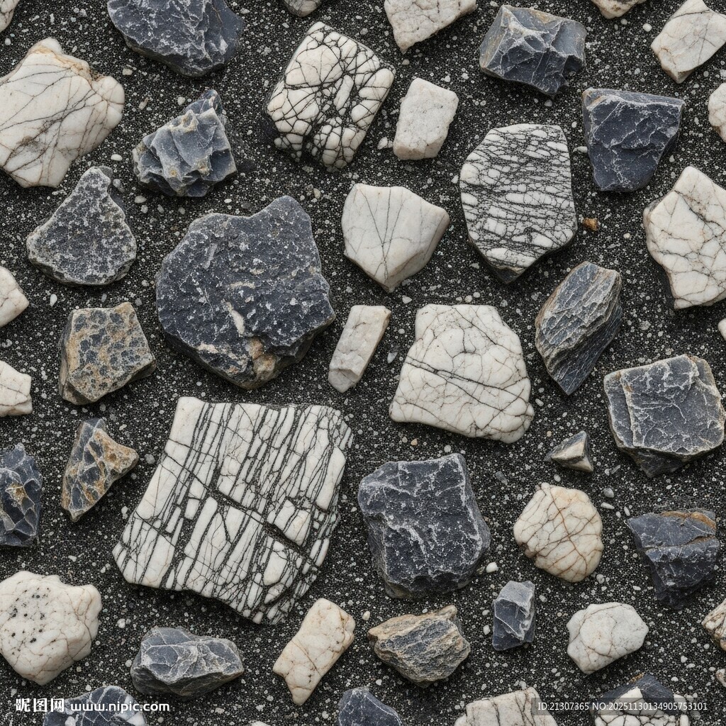 碎石路面纹理特写