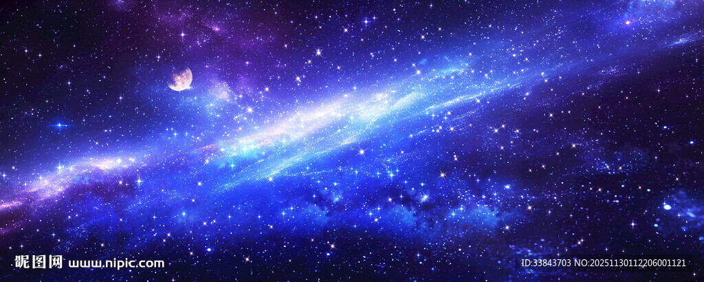 巨幅星空背景图