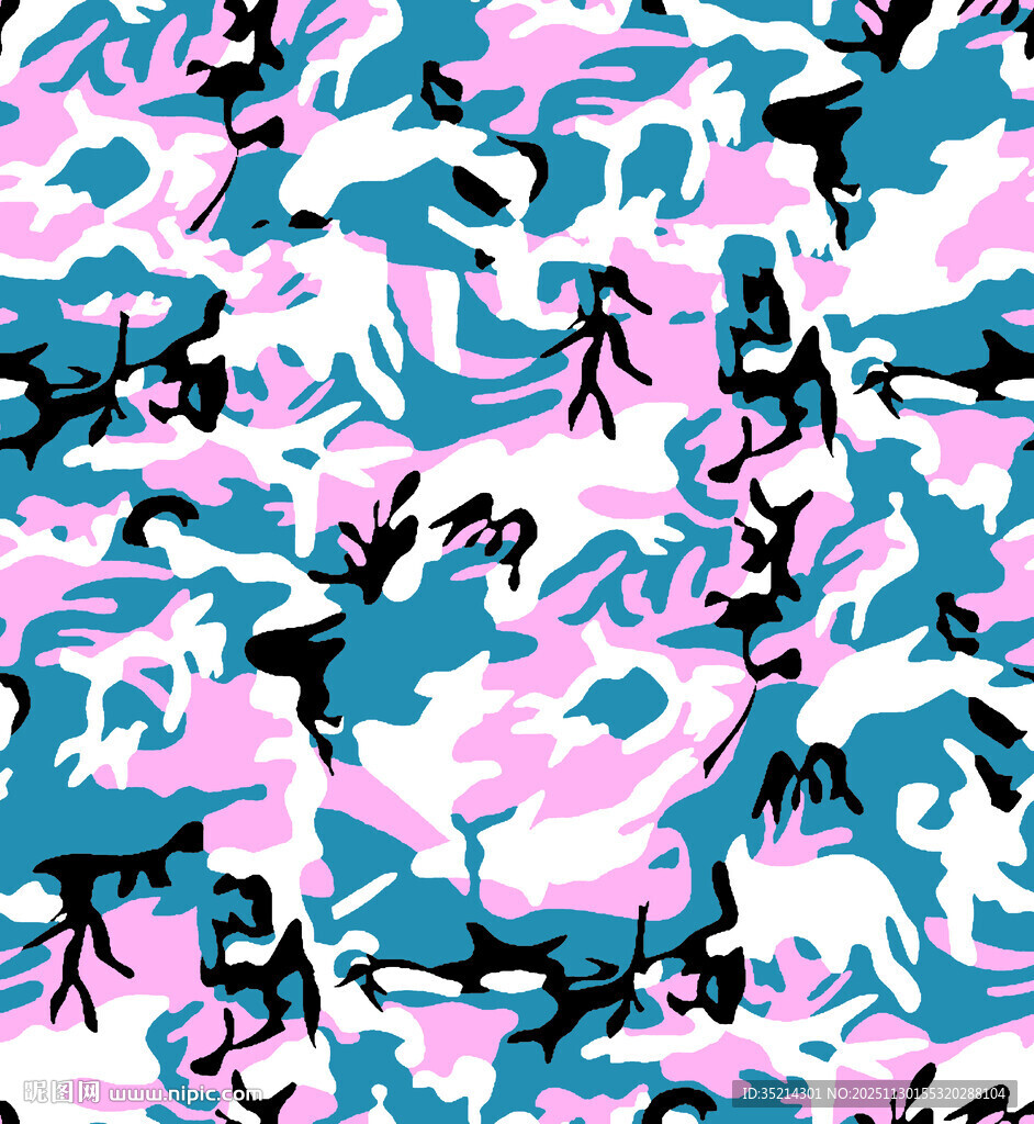 粉色系迷彩图案纹理