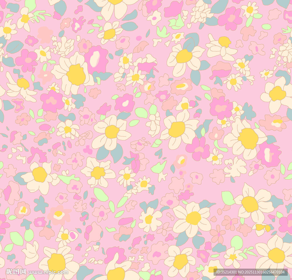 粉色花朵图案背景