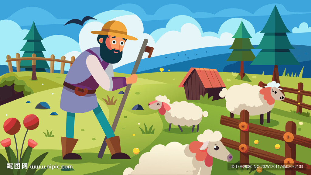 农民田间劳作场景