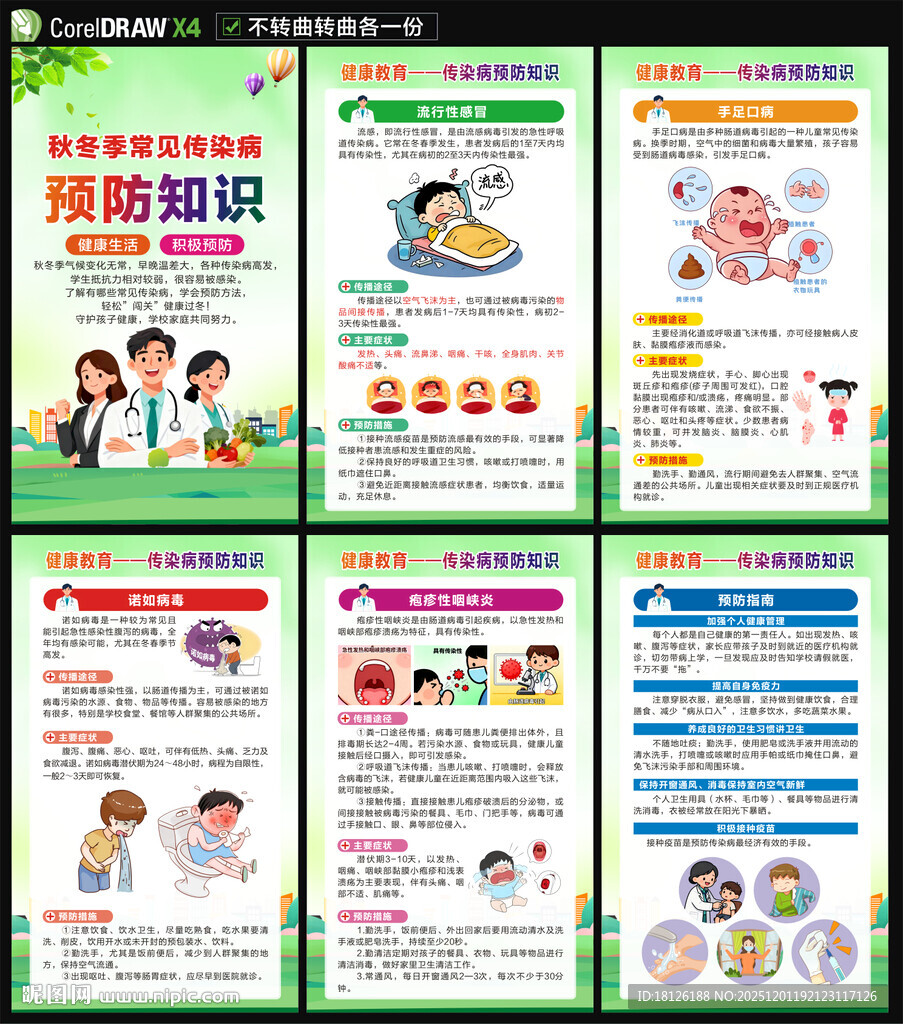 传染病预防海报