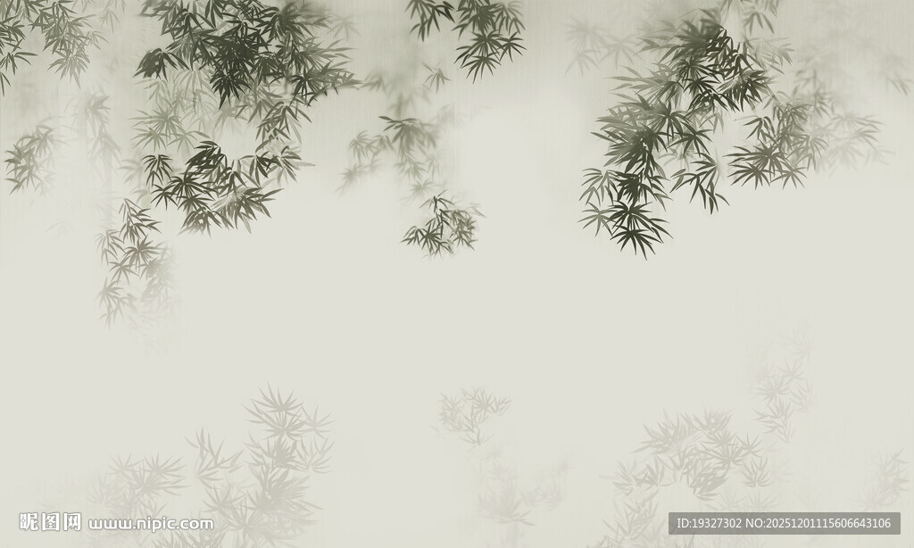 新中式水墨竹影