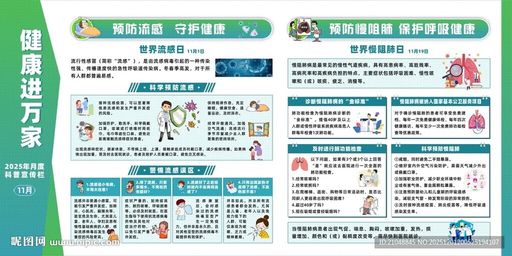 健康进万家11月宣传栏