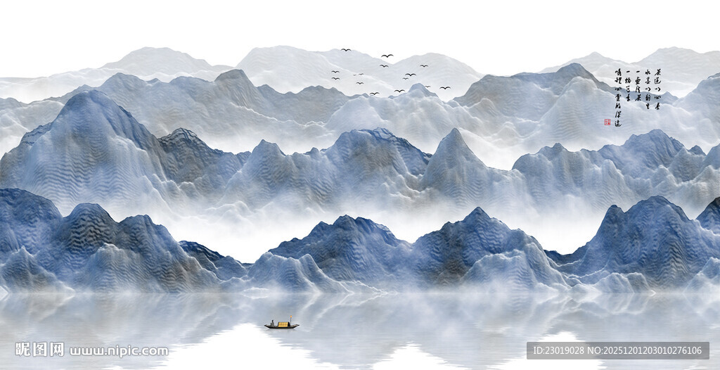 新中式意境山水画