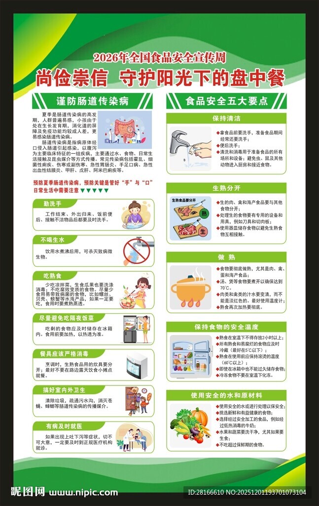 全国食品安全宣传周海报