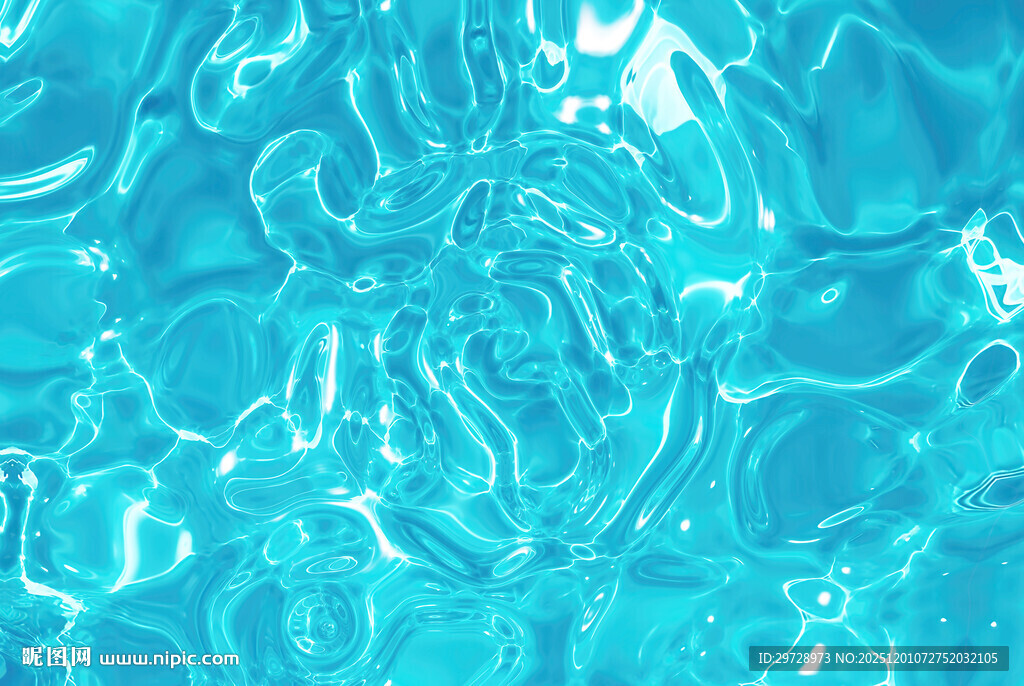 蓝色高清水波纹