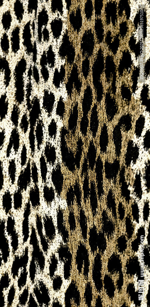 豹纹图案布料纹理特写