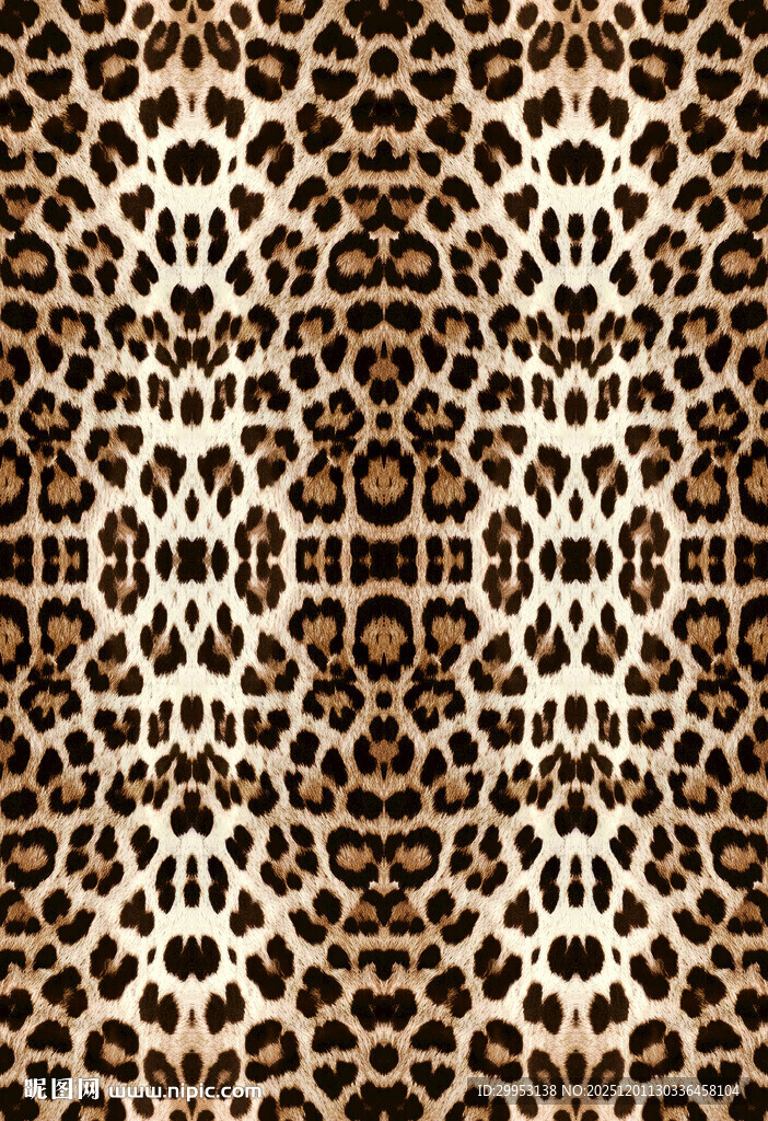 豹纹图案纹理设计素材