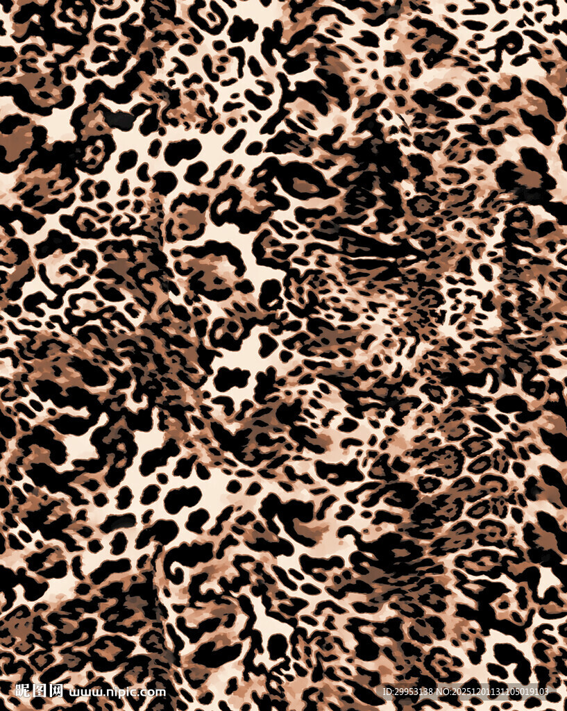 豹纹图案布料纹理
