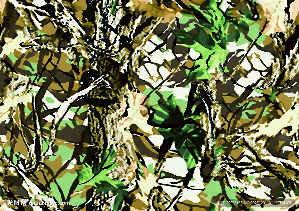 迷彩图案背景纹理