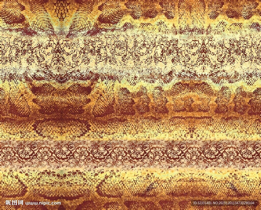 金色华丽抽象纹理图案