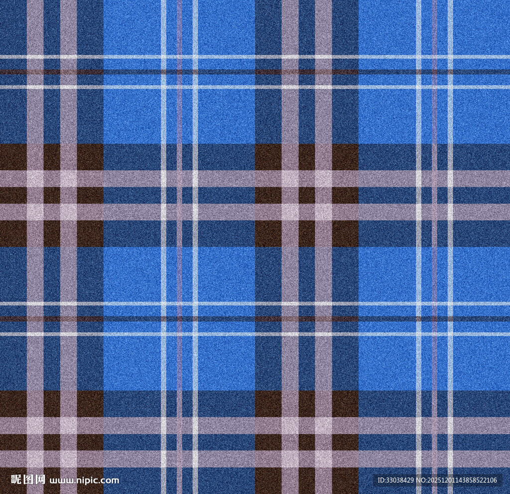 蓝色格子图案纹理