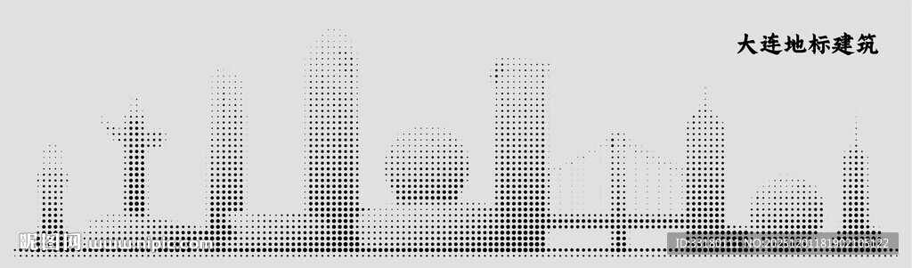 大连城市点状图