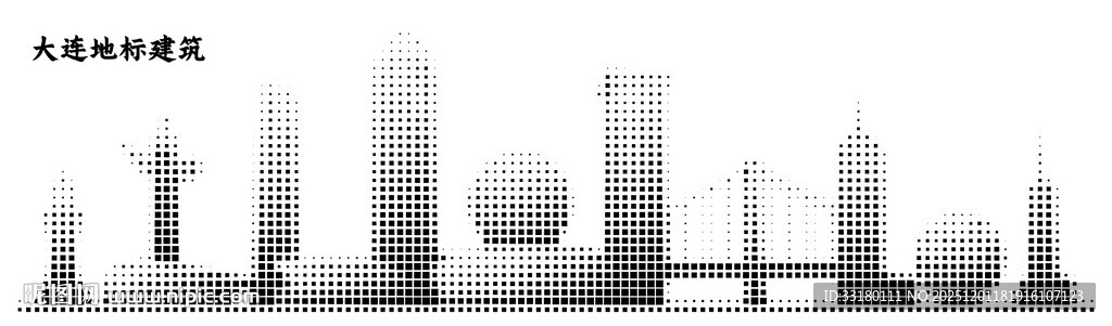 大连城巿剪影镂空板