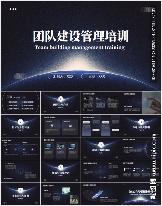 团队建设管理培训PPT模板