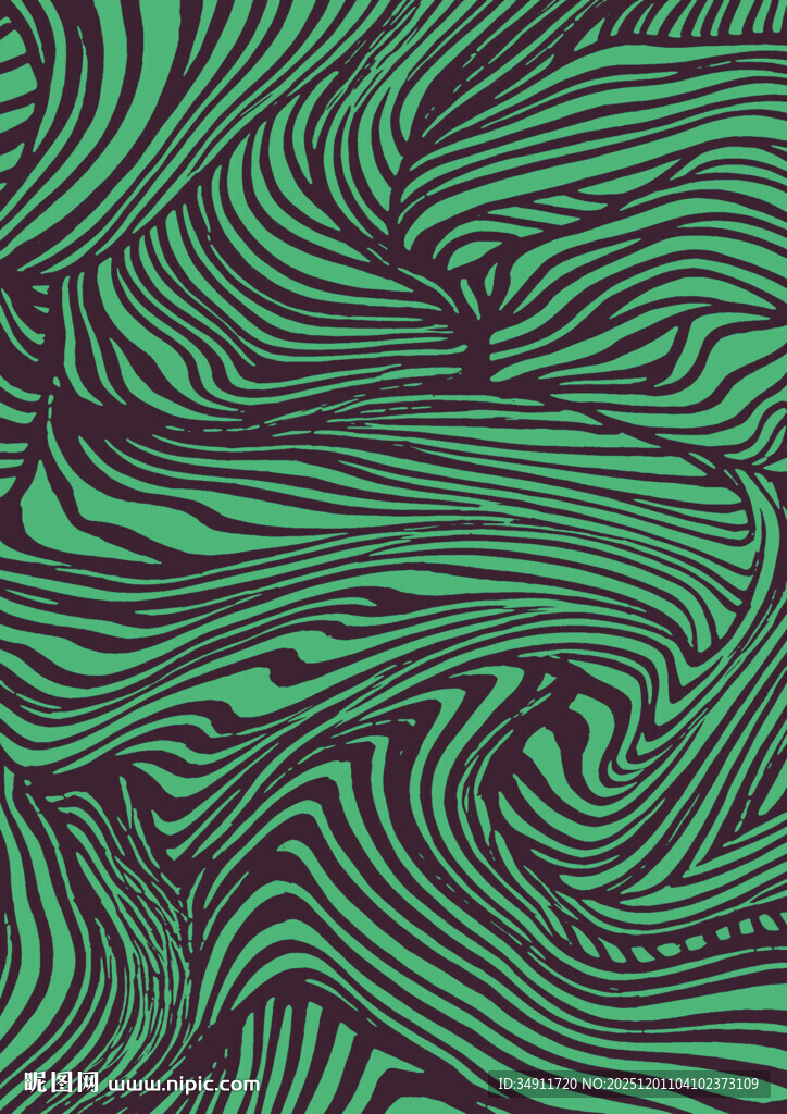 绿色动感线条抽象背景图