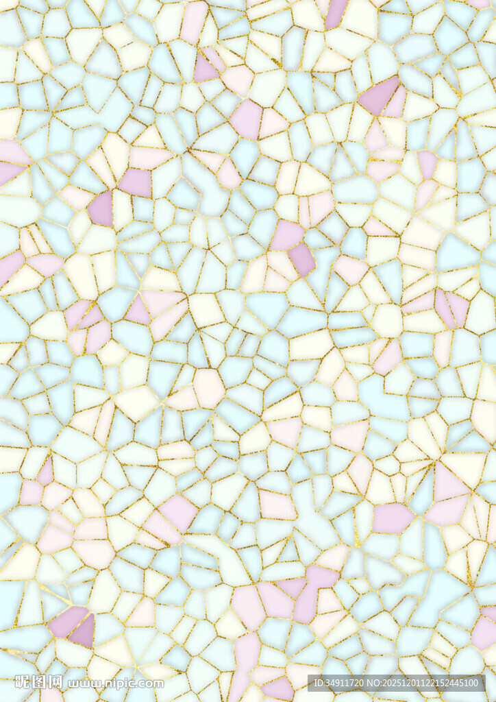 彩色碎纹马赛克图案背景