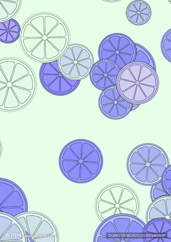 淡紫色圆形图案背景设计